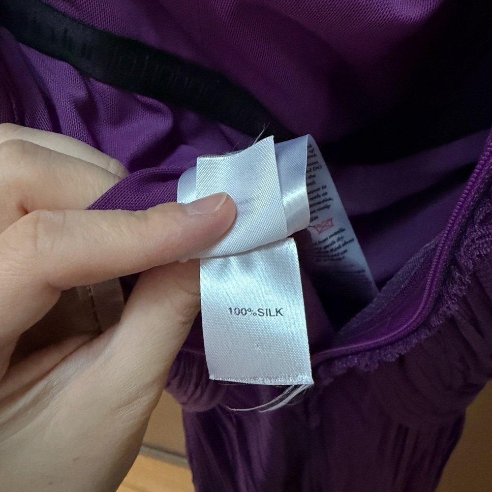 Maria Lucia Hohan Purple Midi One Shoulder US6 - Picture 6 of 7